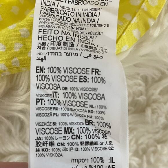 Billabong Yellow Wildflower Lightweight Flowy Minidress Mini Dress 10 M new nwt - Picture 11 of 12